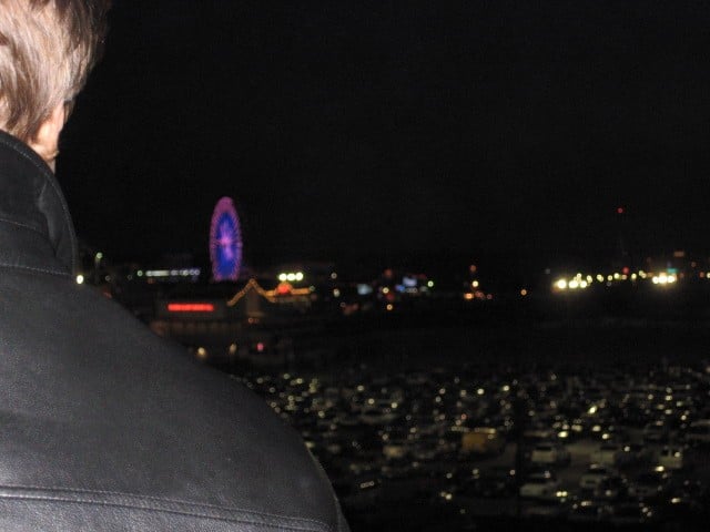 Ferris wheel and Pier at night. What am I so afraid of?